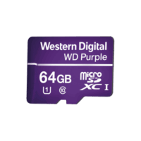 WD64MSD-p.png Memoria microSD de 64GB PURPLE, Especializada Para Videovigilancia, 10 VECES MAYOR DURACIÓN, 3 AÑOS DE GARANTIA