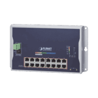 WGS421516P2S-p.png Switch Industrial Administrable Capa 2 de Pared,16 Puertos PoE 802.3at Gigabit y 2 Puertos SFP
