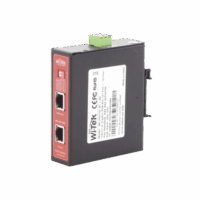 WIPOE55SBTIDC-p.png Splitter PoE IN hasta 90 W / Salida DC 12v/16V/24v o 48V / Carcasa metálica / Industrial soporte para riel DIN / Aplicaciones CCTV