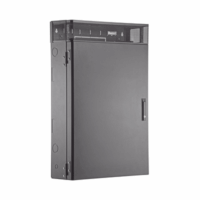 WME3BL-p.png Gabinete de Montaje en Pared TrueEdge™, Con 3 UR para Equipo Activo y 3 UR para Paneles de Parcheo, Fabricado en Acero, Color Negro