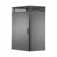 WME9BL-p.png Gabinete de Montaje en Pared TrueEdge™, Con 9 UR para Equipo Activo y 9 UR para Paneles de Parcheo, Fabricado en Acero, Color Negro