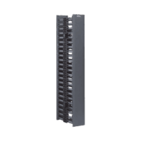 WMPV22E-p.png Organizador Vertical NetRunner, Doble (Frontal y Posterior), de 22.5 UR, 4.9in de Ancho, Color Negro