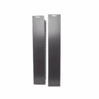 WMPVHC45E-p.png Organizador Vertical NetRunner, Doble (Frontal y Posterior), para Rack Abierto de 45 Unidades, 6.7in de Ancho, Color Negro