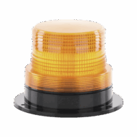 X127A-p.png Burbuja Brillante de Larga Vida Útil, con 8 LEDs Color Ambar, Domo Ambar, 110 Vca