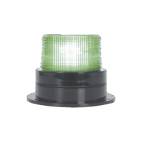 X127G-p.png Burbuja Brillante de Larga Vida Útil, con 8 LEDs Color Verde, Domo Verde, 110 Vca