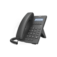 Teléfono IP empresarial para 2 lineas SIP con pantalla LCD 128 x 48 Px y conferencia de 3 vías, PoE