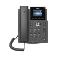 Teléfono IP empresarial para 4 líneas SIP con pantalla LCD de 2.4 pulgadas a color, Opus y conferencia de 3 vías, PoE.