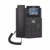 Teléfono IP Empresarial con Estándares Europeos, 6 lineas SIP con pantalla LCD a color, puertos Gigabit, IPv6, Opus y conferencia de 3 vías, PoE/DC