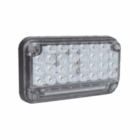 Luz de Advertencia de 7X4", Color Claro, Con Luz de Trabajo, Ideal para Ambulancias