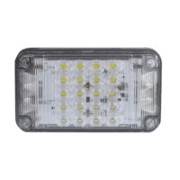 Luz de Advertencia de 7X4", Color Claro, Con Luces de Trabajo, Ideal para Ambulancias