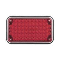 Luz de Advertencia de 6X4", Color Rojo, Ideal para Ambulancias