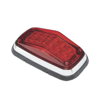 Luz de advertencia 8 X 4", Color Rojo, IP67, SAE, Ideal para Ambulancias