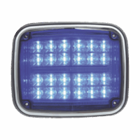 Luz de advertencia de 8 X 6", Color Azul, SAE,  IP67, Ideal para Ambulancias
