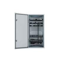 ZDF48RA-p.png Gabinete Industrial Preconfigurado de Montaje en Pared, Fabricado en Acero Bajo en Carbono, Protección NEMA 4/12 IP66, de 26 UR, Color Gris