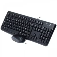 TECLADO/MOUSE LOGITECH MK120 NEGRO ALAMBRICOS USB PC / WINDOWS