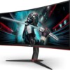 monitor.aoc_.jpg MONITOR AOC GAMER CURVO 23.6 / NEGRO - ROJO / PANEL VA / HDMI VGA DISPLAYPORT / ASPECTO 16:9 / TR 1 MS / AMD FREE SYNC / 165 HZ / RESOLUCION 1920 X 1080 / 250 CD/M2 / 80 MILLONES A 1 / VESA 100X100
