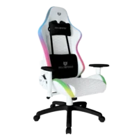 SILLA GAMER BALAM RUSH LIGHTNING FROST / ILUMINACION LED RGB / COJINES AJUSTABLES / PISTON CLASE 4 / MAX 120 KG / INCLINACION 90? A 180? / CONTROL 356 MODOS / BLANCO / BR-935920