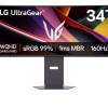 MONITOR LG MONITOR PC LG 34G600A GAMING ULTRAGEAR CURVO WQHD 34, PANEL VA, 3440X1440, 160HZ, TR 1MS(MBR), ASP 21:9, BRILLO 300CD / M2, CONTR 4000:1, 1800R, HDR10, AMD FREESYNC, HDMI, DISPLAYPORT, SPEAKER 5WX2, VESA 100X100.