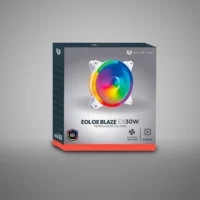 VENTILADOR BALAM RUSH EOLOX BLAZE EX30 / PARA PC / FLUJO DE AIRE 31.3 CFM / SILENCIOSO 23.9 DB / 1200 RPM / CONECTOR MOLEX / BLANCO / BR-938099